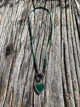 Green Emerald Ombré Beaded Necklace with Pave Diamond Clasp