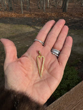 Pave Diamond Open Heart Pendant