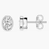 Lab Grown Diamond Bezel Stud Earrings