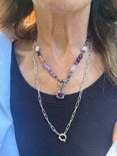 Hodgepodge Purple Opal Necklace with Diamond Clasp
