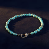 Iron Mountain Turquoise Nugget Necklace with Diamond Clap