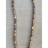 Imperial Jasper Beaded Necklace with Pave Diamond Clasp