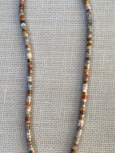 Imperial Jasper Beaded Necklace with Pave Diamond Clasp