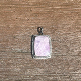 Kunzite and Diamond Pendants