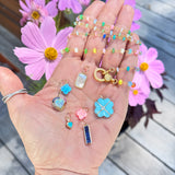 Mixed Opal Beaded Necklace with Diamond Clasp
