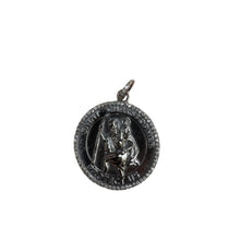 Saint Christopher Round Pendant with Diamond