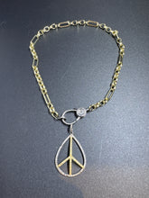 Fancy Paperclip Design Gold Chain Necklace with Diamond Clasp
