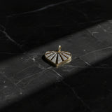Heart with Pave Diamond Rays Pendant