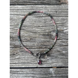 Heishi Watermelon Tourmaline Necklace with Pave Diamond Clasp