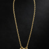 Rose Gold Chain with Heart Carabiner