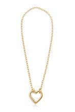 Rose Gold Chain with Heart Carabiner
