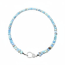 Golden Hill Turquoise Gradual Beaded Necklace with Diamond Clasp