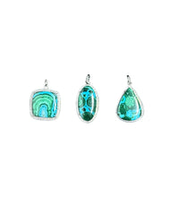 Malachite and Diamond Pendants