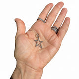 Pave Diamond Open Oblong Star Pendant