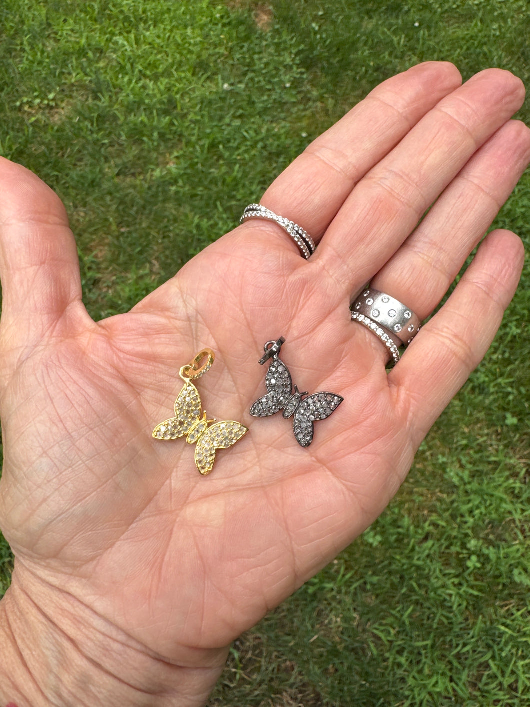 Pave Diamond Butterfly