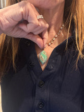 Chrysoprase and Diamond Pendants