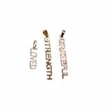 14k Gold Affirmation Pendants