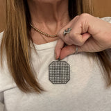 Pearls and Diamond Octagon Pendant