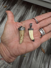 Bone and Diamond Pendants