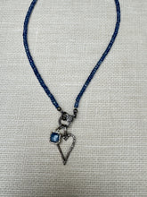 Tanzanite Faceted Beaded Necklace with Diamond Clasp