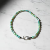 Peruvian Opal Nugget Necklace with Diamond Clasp