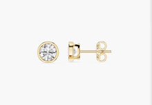 Lab Grown Diamond Bezel Stud Earrings