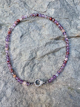 Super Seven Quartz Beaded Necklace with Diamond Clasp