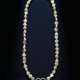 Abalone Shell Heart Necklace with Diamond Clasp