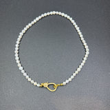 Sea Pearl Necklace with Diamond Clasp