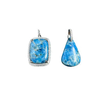 Apatite and Diamond Pendants