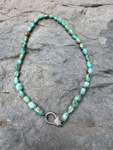 Peruvian Opal Nugget Necklace with Diamond Clasp