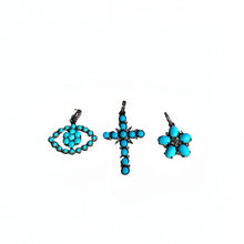 Turquoise and diamond Pendants
