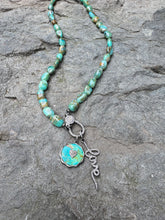 Peruvian Opal Nugget Necklace with Diamond Clasp