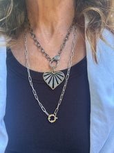 Heart with Pave Diamond Rays