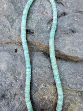 Aquamarine Faceted Round Beaded Necklace with Diamond Clasp