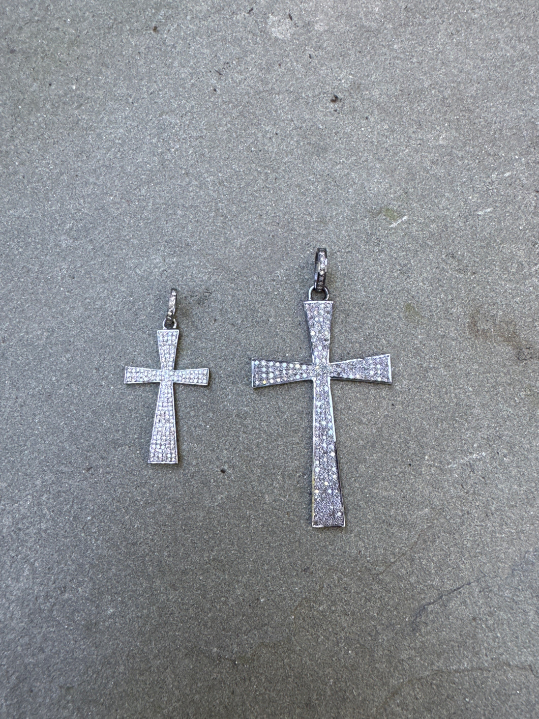 Pave Diamond Cross Pendant