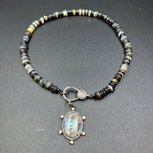 Shell Beaded Necklace with Diamond Clasp