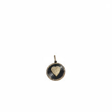 Round Fluted Heart Pendant