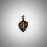 Carved Leaf with Diamond Details