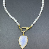 Moonstone Teardrop Pendant