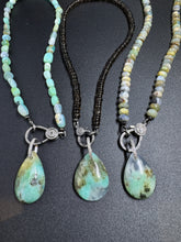 Peruvian Opal Nugget Necklace with Diamond Clasp