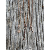 Rose Gold Chain Necklaces with Diamond Clasp