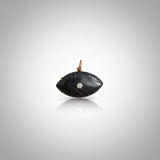 Evil Eye with 14k Gold Details and Solitaire Diamond