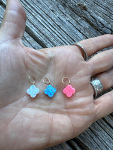 Mini Fleur De Lis Opals with 14k Gold Bail