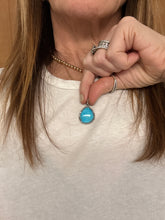 Turquoise and Diamond Pendants