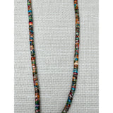 Multi Colored Jasper Heishi Necklace with Diamond Clasp