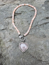 Morganite Beaded Necklace with Diamond Clasp