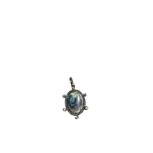 Abalone with Solitaire Diamonds Pendant