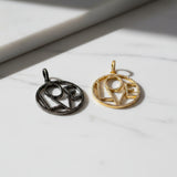 Pave Diamond Love Pendant