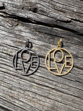 Pave Diamond Love Pendant
